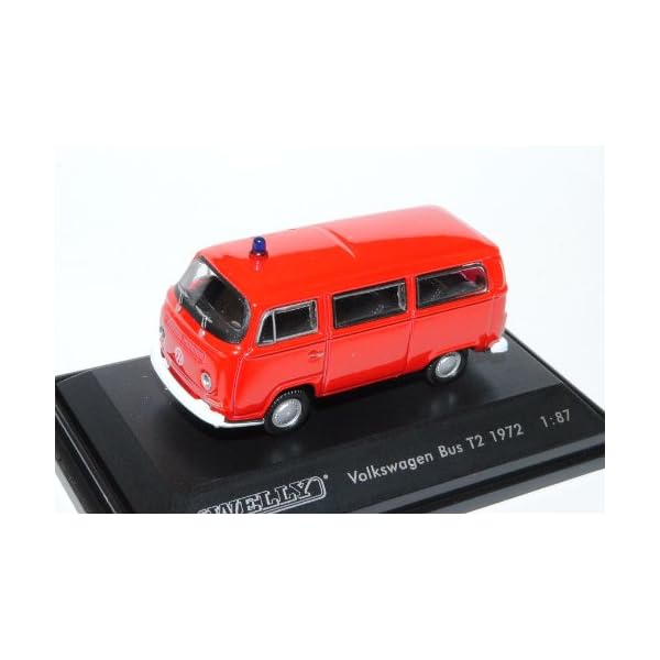 Welly Volkwagen Transporter T2 Feuerwehr 1967-1979 H0 1/87 Modell Auto – Bild 3