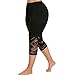 Fashion Women Yoga Leggings Lace Plus Size Skinny Sport Pants Exercise Trousers
