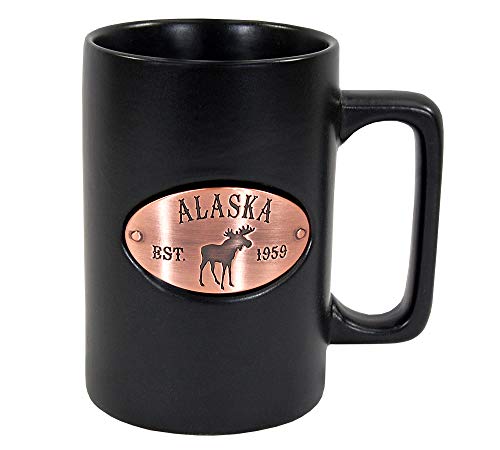 Americaware Black Matte Alaska Copper Medallion Mug