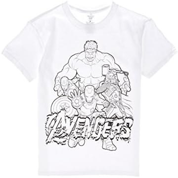 Kids Boys Girls Marvel Avengers Coloring Tshirt