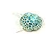 Handmade Mini Sky Blue Stingray Art Glass Blown Sea Animal Figurine - Model Y2016