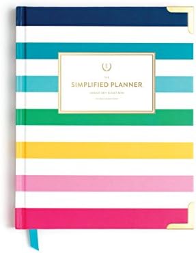Emily Ley Paper 2017-2018 Academic Weekly Simplified Planner - Happy Stripe