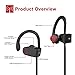 Redlink Wireless Bluetooth V4.1 Headphones Waterproof Noise Isolating In-Ear Earbuds with Microphone and Secure Ear Hooks
