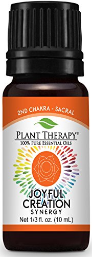 Plant Therapy Chakra 2 Joyful Creation Synergy (Sacral Chakra) 10 mL (1/3 oz) 100% Pure, Undiluted, Therapeutic Grade