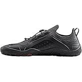 Vivobarefoot Primus Trail Knit FG Mens | Barefoot Trainers | Ultra-Lightweight Shoe | Build Strength, Balance & Mobility | Wide Fit Grounding Shoes | Flexible, Obsidian/Obsidian, 13