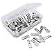 SOTOGO 120 Count Shelf Pins 5mm Spoon Shape Cabinet Furniture Shelf Support Pegs Nickel Plated