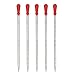 1ml Glass Graduated Pipette Dropper with Red Silicone Cap Glass Dropper Pipette 5 Pcs