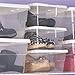 12 boxes set Sterilite 6 Quart Storage Tote Shoe Box Containers Clear Closet Tub