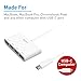 Macally 4-Port USB-C to USB 3.0 Data Hub Adapter, Converter for Type-C Macbook Pro 2017 / 2016, Macbook 12-inch 2016 / 2015, XPS, Google Chromebook Pixel, and More USB 3.1 Type-C Devices (UCHUB4)