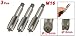 uxcell 3 Pcs M16 x 2.0mm Taper and Metric Tap Machine Bottoming Taper Screw Thread Tapping Threading Machinist Repair DIY Tool