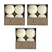Mega Candles 12 pcs Unscented Ivory Floating Candles, Hand Poured Wax Candle 2 Inch Diameter, Home Décor, Wedding Receptions, Occasions, Festivities, Events, Meditations, Tranquility, Spa