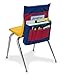 Pacon Pocket Chart, Chair Storage, Blue & Red, 18-1/2