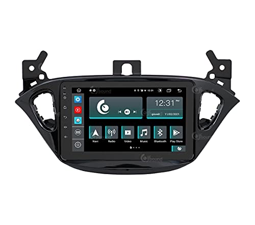Costum fit Autoradio für Opel Corsa E Android GPS Bluetooth WiFi Dab USB Full HD Touchscreen Display 8" Easyconnect 8-Kern-Prozessor Sprachbefehle