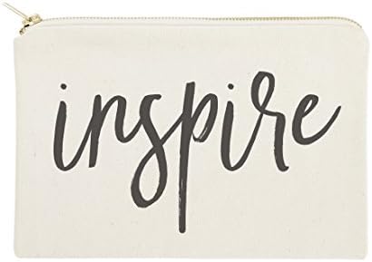 The Cotton & Canvas Co. Inspire Cosmetic Bag and Travel Make Up Pouch