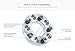 RockTrix - 1 inch Wheel Spacers (5x5.5 to 5x5.5, 108mm Bore, 12x1.25 Studs Nuts) Compatible with Geo Tracker, Suzuki Samurai Sidekick Vitara X-90 X90 XL7 XL-7-5x139.7 25mm Silver 2pcs