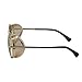 Ucspai Steampunk Sunglasses Goggles Gold Frame with Reflective Lens