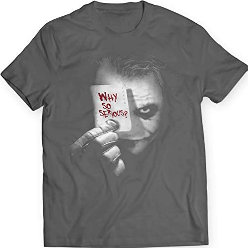 NasShop The Joker - Why so Serious? T-Shirt Movie Comics DarKnight