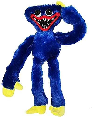 Avini Poppy Playtime Huggy wuggys Plush, 15.8 inch Cartoon Plush Toy Game Stuffed Boys Gifts Stuffed Muppets (Blue)