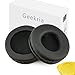 Geekria QuickFit Protein Leather Replacement Ear Pads for Sony DR-BT101, ZX300, ZX100, DR-ZX102DPV, S500 Headphones Ear Cushions, Repair Parts (Black)