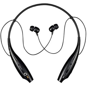 LG Tone Wireless Bluetooth Stereo Headset - Retail Packaging - Black/Orange