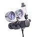 Fzone Dual Stage Aquarium CO2 Regulator 12V DC CO2 Solenoid Pressure Adjustable Big Dual Gauge Display with Bubble Counter and Check Valve with Installing Toolthumb 1