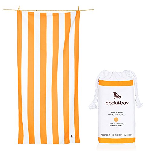 Microfiber Beach Towel & Pouch - Quick Dry Travel Towel, Lightweight & Compact, Sand Proof (Extra Large XL 78x35 Sports & Outdoors, Outdoor Recreation, Camping & Hiking, Personal Care, Towels