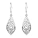 YFN Jewelry 925 Solid Sterling Silver Filigree Teardrop Dangle Drop Earrings (Filigree Earring)