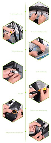 image for Bling Multifunction Inner Tube Patch Bicycle Repair Kit. Also for Infl