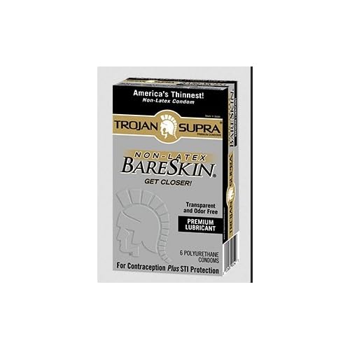 Trojan Supra Bareskin Lubricated Condoms 6 Ct (3 Pack) image