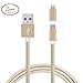 USB Cable 2 in 1 Lightning Cable 3.3FT/1M Nylon Braided Sync iphone charger for iPhone, iPad /iPod, Samsung, Nexus, Nokia, Sony and more