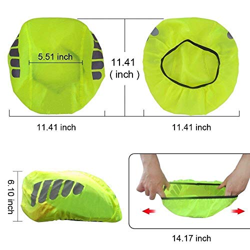 image for TOPIND Bike Helmet Cover High Visibility Waterproof Cycling Helmet Rai