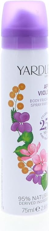 Yardley London April Violets Body Spray 75ml Fragrance Scent view 2