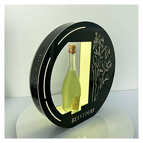 YFCTLM Light Bar Acrylic Sparkling Wine Stand Bottle Display Rack