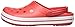crocs womens Crocband Clog, Flame/White, 9 M (D) US Men's/11 M (B) US Women
