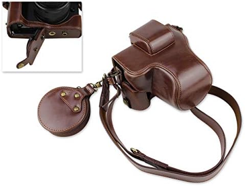 SCSpecial Premium Retro Style PU Leather Case for Canon EOS M50 Camera with 15-45mm Lens (Deep Brown)