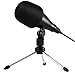 Moukey USB Microphone, Podcast Microphone with Anti-Skid Stand, Plug and Play, Retro Look, Condenser Microphone for Podcast/YouTube/Studio/Streaming/Recording/Game, Microphone for PC, Mac, Ipad