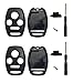 2 Pcs Replacement Key Fob Case Shell Fit for Honda Accord Ridgeline Civic CR-V Remote Key Fob Cover Cutting NOT Required