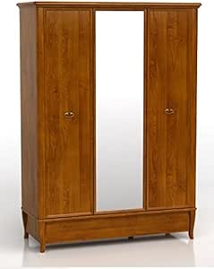 BlackRedWhite Orland salón Armario Roble Madera de Cerezo 3 Puertas