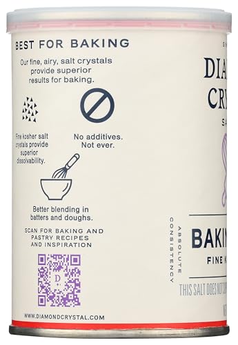 DIAMOND CRYSTAL BAKING SALT, FINE KOSHER SALT 8.5OZ