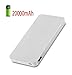 15000mAh Ultra Slim High Capacity Aluminum Metal Smart Dual USB Power Bank,External Battery Pack Portable Charger with Quick Charge for iPad,iPhone,Samsung,HTC,Sony,LG,Nexus and Other Devices (silver)