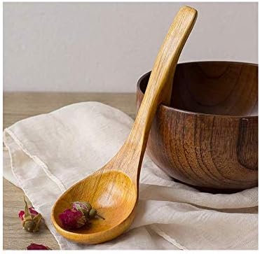 Marvin North Teelöffel aus Holz Großer Hölzerner Suppenkellenlöffel