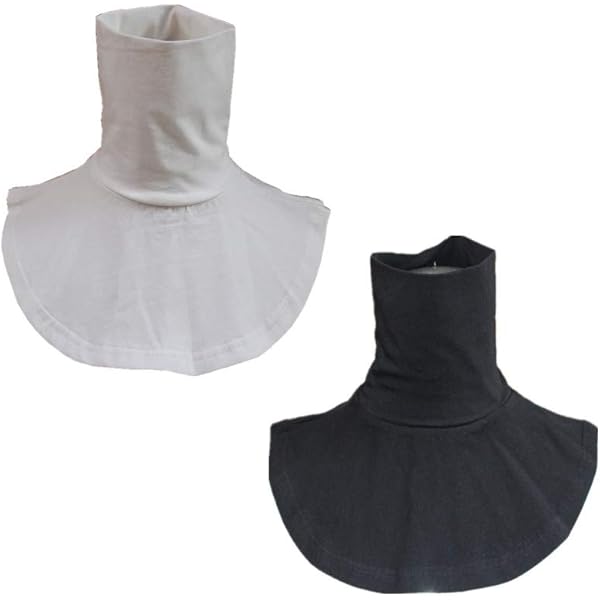 Cuello Alto Postizo Desmontable - Para Mujer Y Hombre, De Mezcla De Algodón, Ideal Para Capas Bajo Ropa