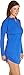 Coolibar UPF 50+ Women's Ruche Swim Shirt - Sun Protective,Baja Blue,X-Large