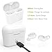 Bluetooth Earbuds,True Wireless Stereo Headphones Kelodo w/Microphone Earphones for Call Noise Cancelling Mini in Ear Magnetic Headset with Long Battery Charging Case for Running Sports White