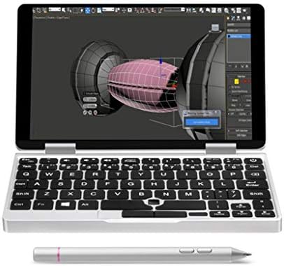 CMrtew One Netbook One Mix 1S 7-inch Pocket Laptop Ultrabook Windows 10 Portable Mini Laptop UMPC Tablet PC Intel Celeron Processor 3965Y Dual Core 8GB RAM 128GB PCI-E SSD (Sliver)