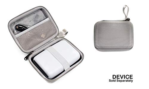 Alltravel Customized case for Fujifilm Instax Mini Link Smartphone Printer, mesh Pocket for Cable and Other Accessories, Strong and Light Weight case (Grey)