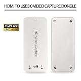 DIGITNOW USB 3.0 Capture Dongle Adapter Card,HDMI to USB 3.0 Live Streaming Game Capture Device for PS4 Xbox One 360, Full HD 1080p 60FPS,Drive-Free Compatible with Linux/Mac OS/ windows10/7/xp
