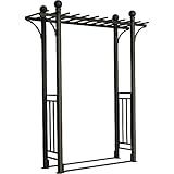 DC America PGAR408-MBR Toscana Abor with Pergola Style Top, Bronze