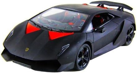 DX Toys 1/18 Scale Officially Licensed Lamborghini Sesto Elemento Radio Remote Control Car Authentic Body Styling with Lights R/C Ready to Run (Black)