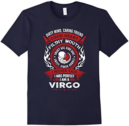 Men's I Never Said I Was Perfect. I Am A Virgo Shirt 3XL Navy